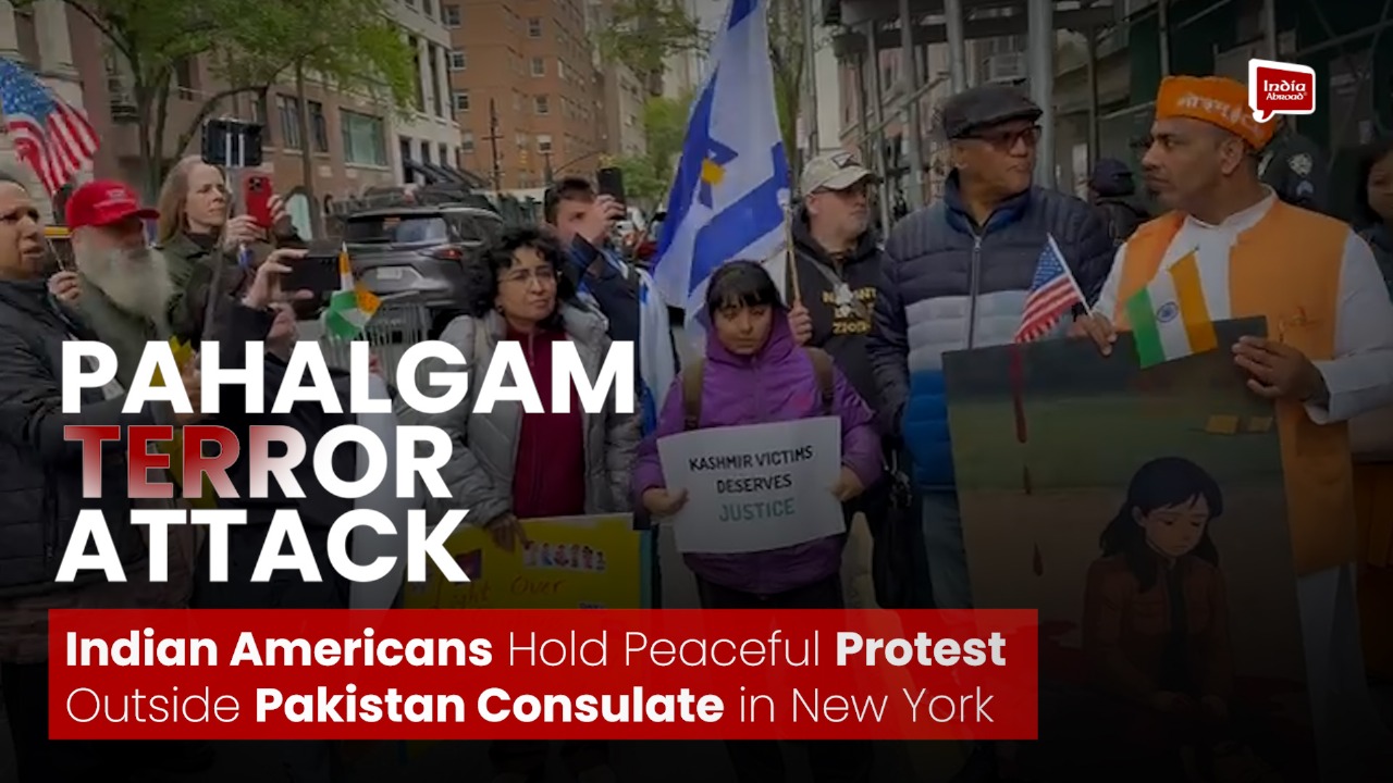 Indian Americans Hold Peaceful Protest Outside Pakistan Consulate in New York